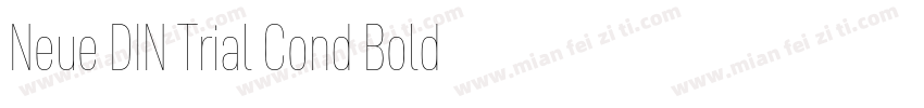 Neue DIN Trial Cond Bold字体转换